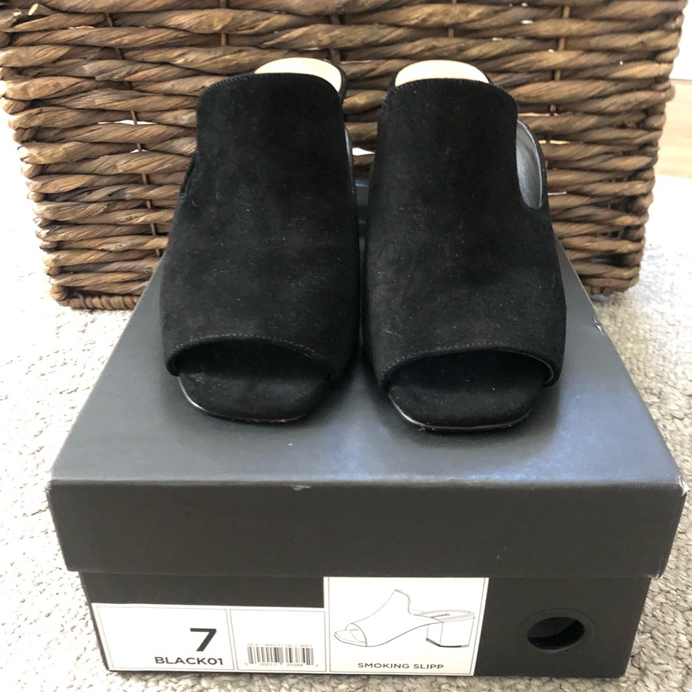 Like New BR Black Slip-on Mule - Size 7